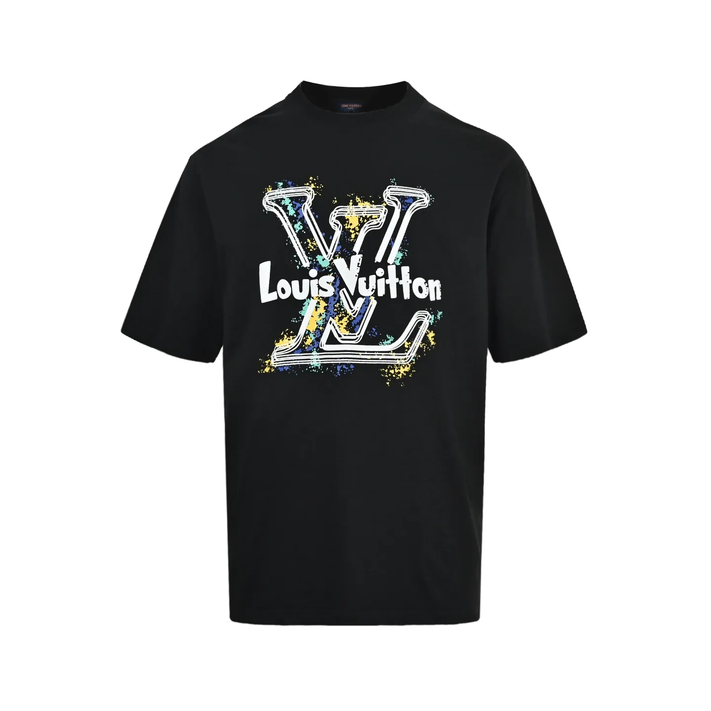 Louis Vuitton/Louis Vuitton graffiti large logo printed short sleeves
